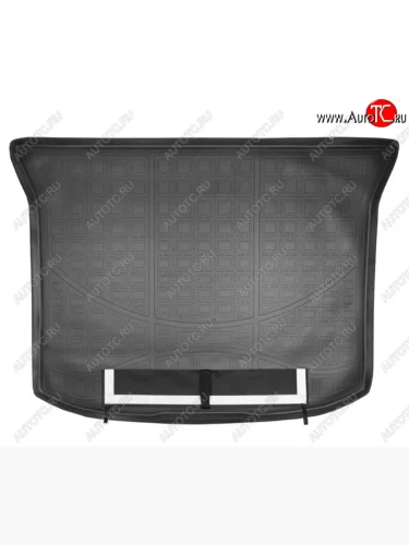 Коврик багажника Norplast (Черный, с погрузочным ковриком (фартуком)) Ford Edge CD539 дорестайлинг (2015-2018)