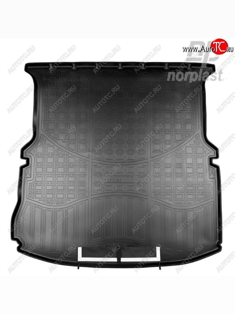 Коврик багажника Norplast (сложенный 3 ряд) Ford Explorer U502 дорестайлинг (2010-2016) (Черный, с погрузочным ковриком (фартуком))  в Керчи Республика Крым