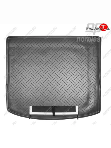 Коврик багажника Norplast Unidec (Черный, с погрузочным ковриком (фартуком)) Ford Focus 3 универсал рестайлинг (2014-2019)