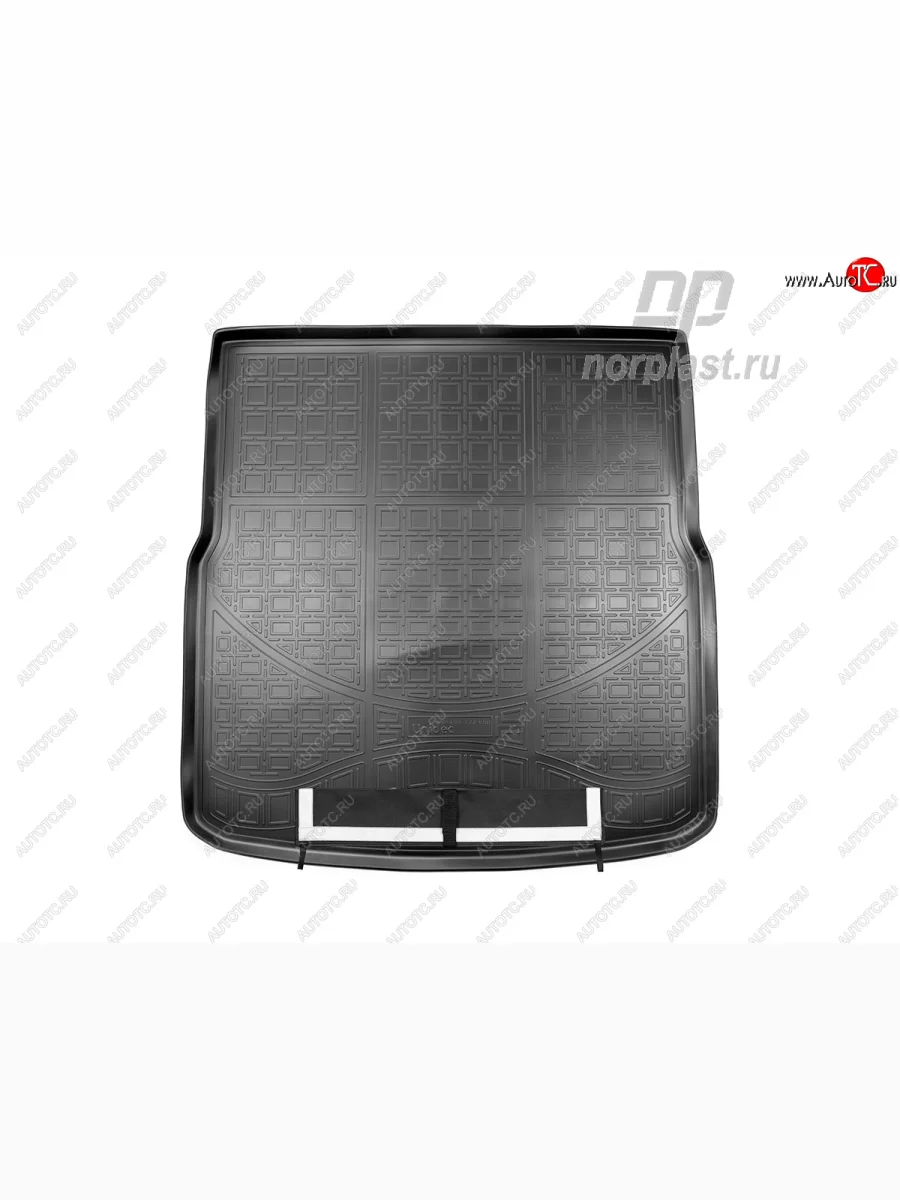 Коврик багажника Norplast Unidec Ford S-Max 1 рестайлинг (2010-2015) (Черный, с погрузочным ковриком (фартуком))  с доставкой в г. Керчь