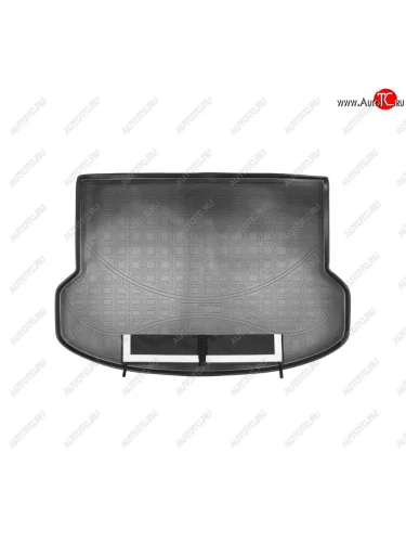 Коврик багажника Norplast (Черный, с погрузочным ковриком (фартуком)) Geely Atlas NL3 (2016-2022)