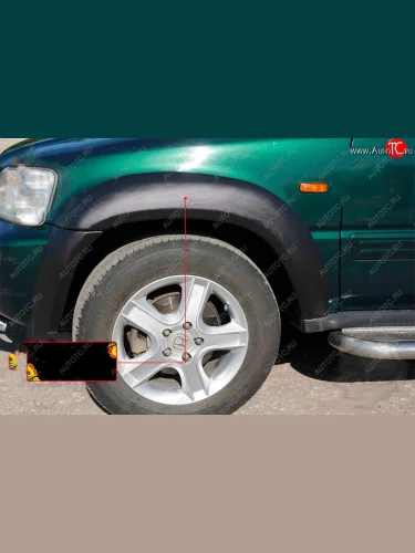 Расширитель арки RA (30 мм, передний левый) (Поверхность глянец под покраску) Honda CR-V  RD1,RD2,RD3 (1995-1998)  дорестайлинг