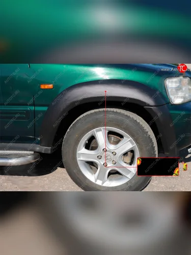 Расширитель арки RA (30 мм, передний правый) (Поверхность глянец под покраску) Honda CR-V  RD1,RD2,RD3 (1995-1998)  дорестайлинг