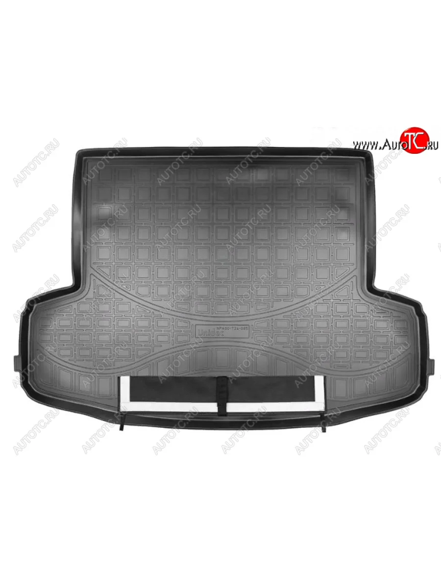 Коврик багажника Norplast Geely Emgrand X7 2-ой рестайлинг (2019-2021) (Черный с погрузочным ковриком (фартуком))  в Перми Пермском крае