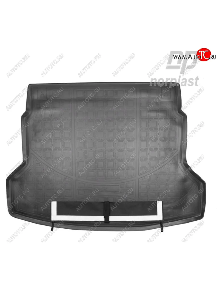 Коврик багажника Norplast Unidec Honda CR-V RM1,RM3,RM4 рестайлинг (2014-2018) (Черный с погрузочным ковриком (фартуком))  в Самаре Самарской области