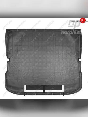 Коврик багажника Norplast Unidec (Черный с погрузочным ковриком (фартуком)) INFINITI QX60 L50 дорестайлинг (2013-2016)