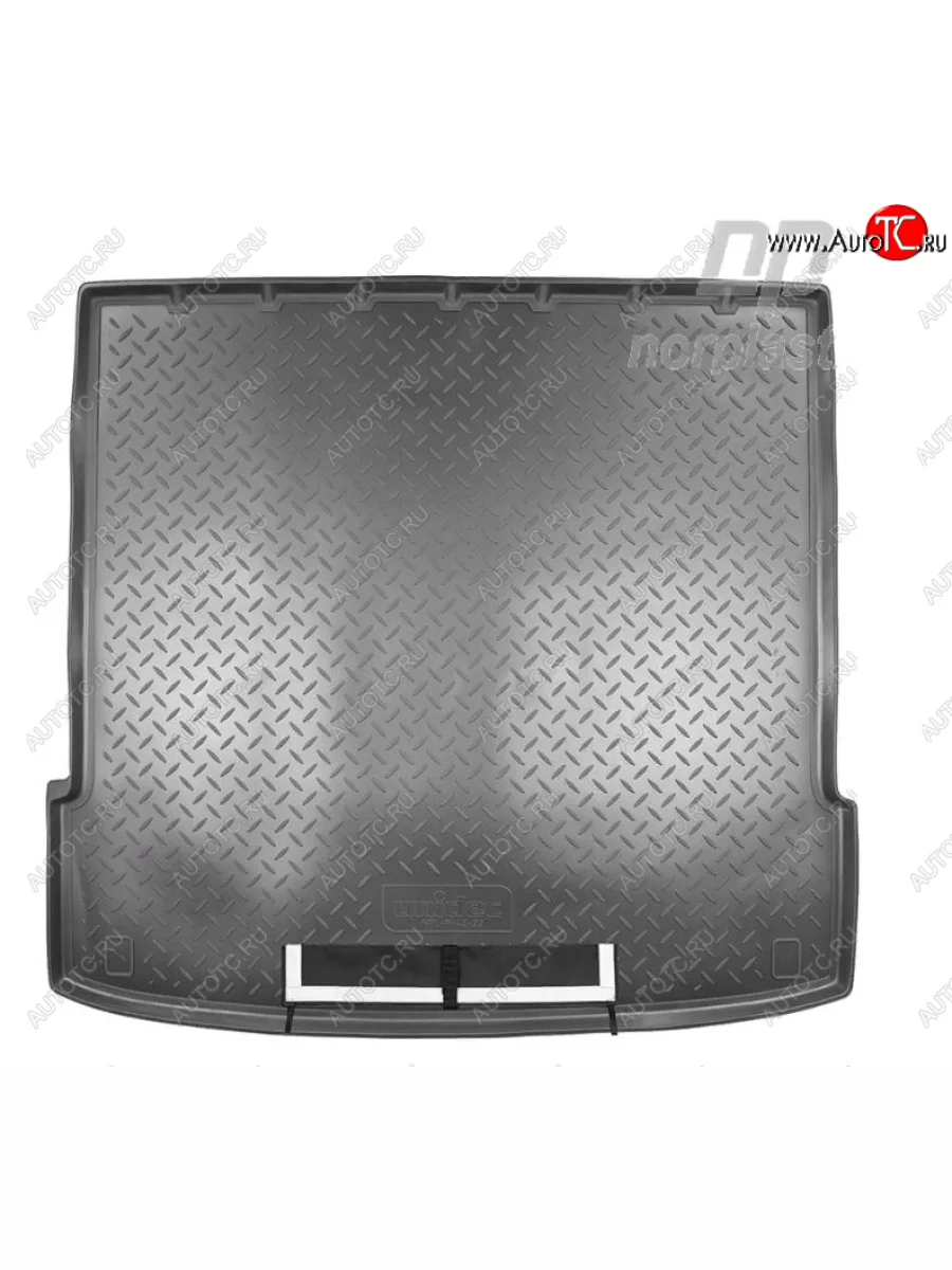 Коврик багажника Norplast Unidec (сложенный 3-й ряд) KIA Mohave HM рестайлинг (2017-2020) (Черный, с погрузочным ковриком (фартуком))  в Керчи Республика Крым