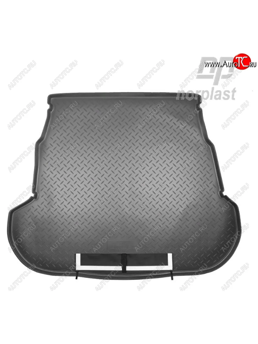 Коврик багажника Norplast Unidec KIA Optima 3 TF дорестайлинг седан (2010-2013) (Черный, с погрузочным ковриком (фартуком))  с доставкой в г. Керчь