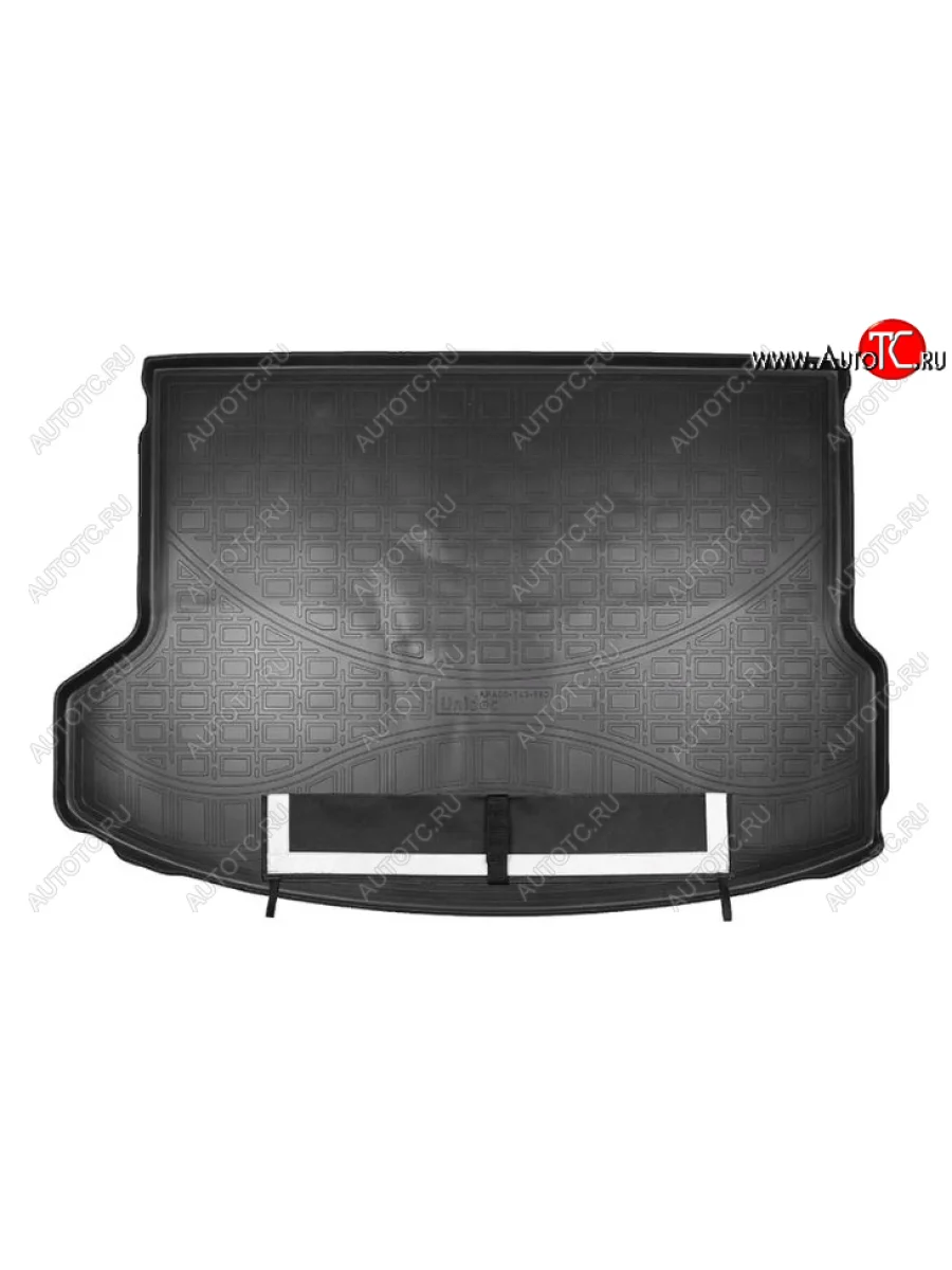 Коврик багажника Norplast (с сабвуфером) KIA Seltos SP2 дорестайлинг (2019-2022) (Черный, с погрузочным ковриком (фартуком))  в Самаре Самарской области