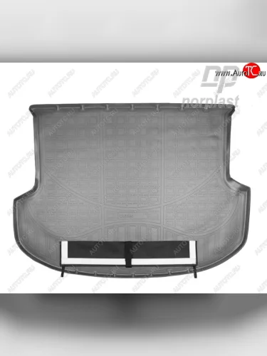 Коврик багажника Norplast Unidec (5 мест) (Черный, с погрузочным ковриком (фартуком)) KIA Sorento XM рестайлинг (2012-2015)