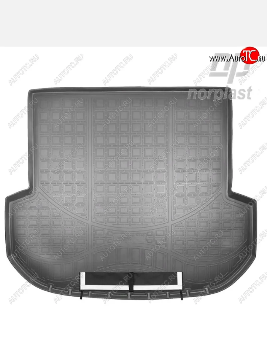 Коврик багажника Norplast (5 мест) KIA Sorento UM/Prime дорестайлинг (2014-2018) (Черный, с погрузочным ковриком (фартуком))  в Керчи Республика Крым