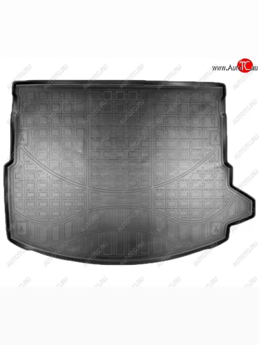 Коврик багажника Norplast Unidec (Черный, с погрузочным ковриком (фартуком)) Land Rover Discovery Sport L550 дорестайлинг (2014-2019)