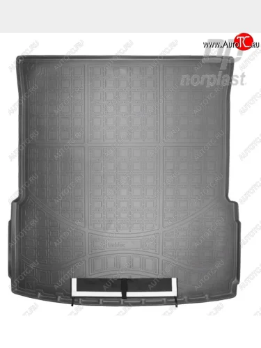 Коврик багажника Norplast (Черный, с погрузочным ковриком (фартуком)) Mercedes-Benz GL class X166 дорестайлинг (2012-2016)