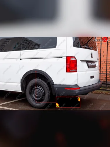 Накладка колесной арки RA (задняя левая) (Поверхность шагрень) Volkswagen Transporter  T6 (2015-2019) дорестайлинг