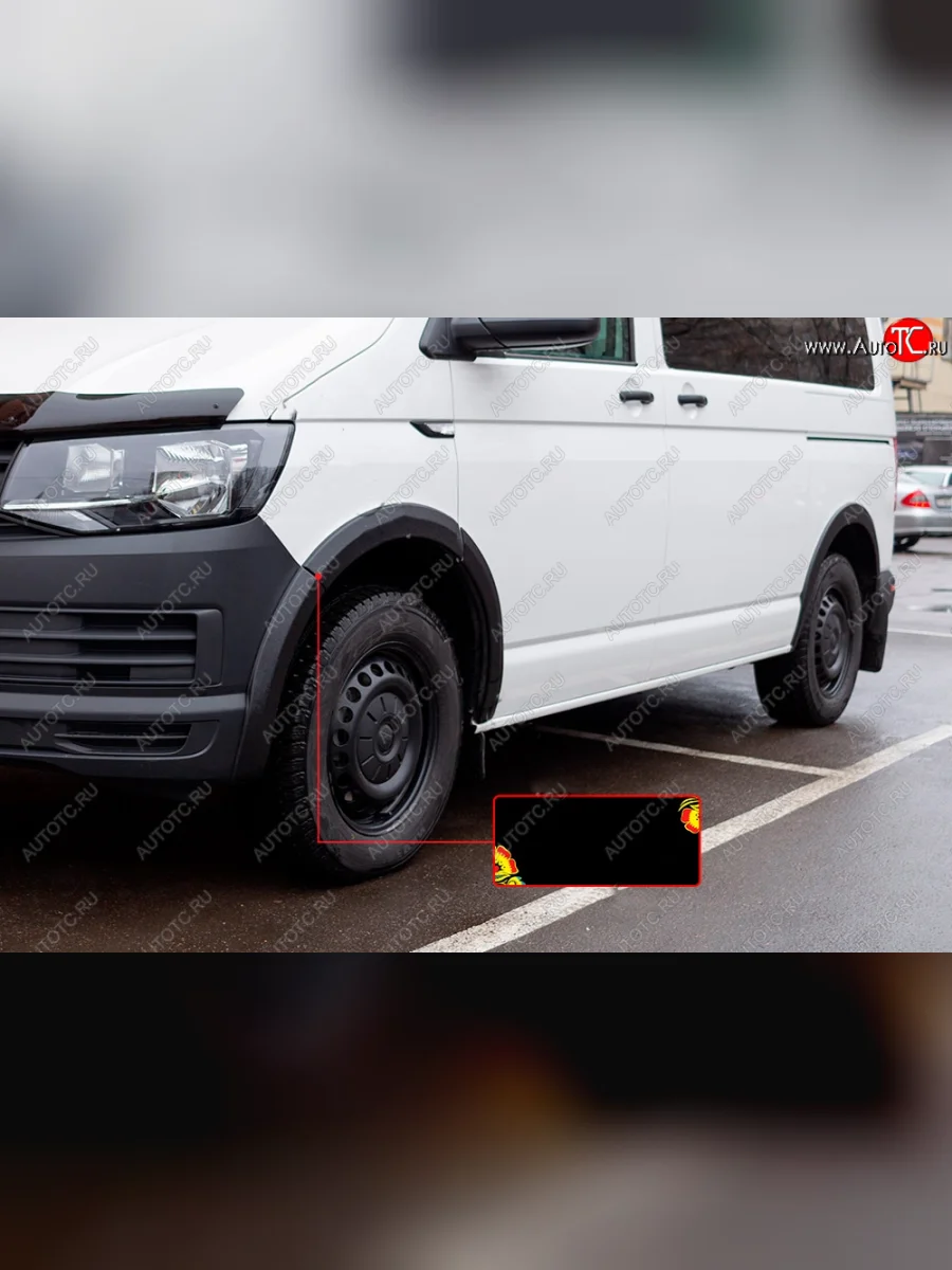 Накладка колесной арки RA (передняя левая)  Volkswagen Transporter (2015-2019) T6 (Поверхность шагрень)  в Воронеже Воронежской области