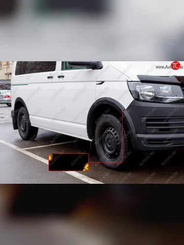Накладка колесной арки RA (передняя правая) (Поверхность шагрень) Volkswagen Transporter  T6 (2015-2019) дорестайлинг
