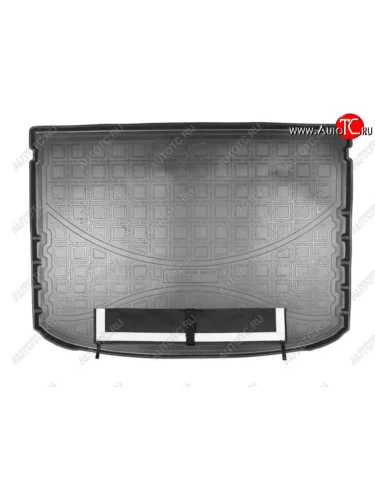 Коврик багажника Norplast (Черный, с погрузочным ковриком (фартуком)) Mitsubishi Eclipse Cross GK дорестайлинг (2017-2021)