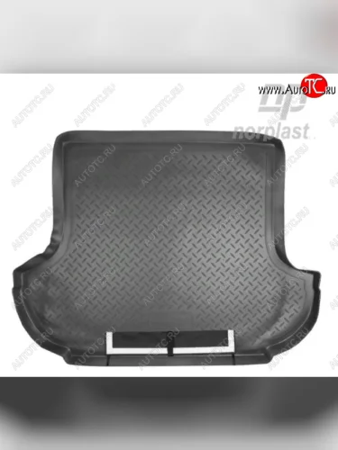 Коврик багажника Norplast Unidec (Черный, с погрузочным ковриком (фартуком)) Mitsubishi Outlander XL (CW)  рестайлинг (2010-2013)