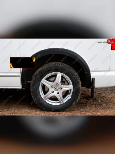 Накладка колесной арки RA (задняя левая) (Поверхность глянец под покраску) Volkswagen Transporter  T5 (2009-2015) рестайлинг