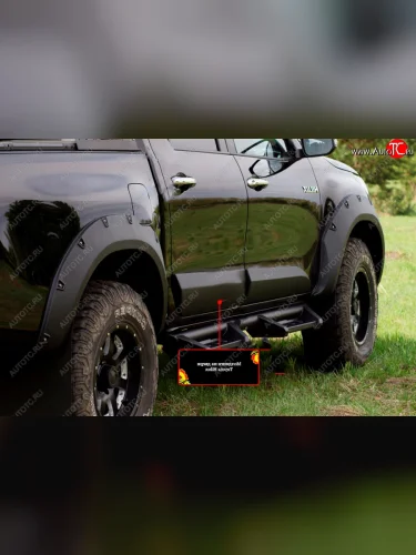 Молдинг двери RA (задний правый) (Поверхность глянец под покраску) Toyota Hilux  AN120 (2016-2020) дорестайлинг