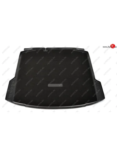 Комбинированый коврик багажника Unidec (без ушей) (Черный) Skoda Rapid NH3 дорестайлинг лифтбэк (2012-2017)