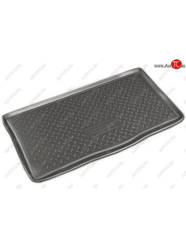 Коврик багажника Norplast Unidec (Черный, с погрузочным ковриком (фартуком)) Chevrolet Spark M300 дорестайлинг (2010-2015)