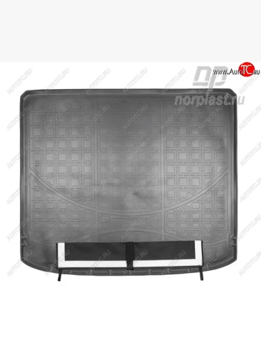 Коврик багажника Norplast Unidec (Черный, с погрузочным ковриком (фартуком)) Nissan X-trail 2 T31 рестайлинг (2010-2015)