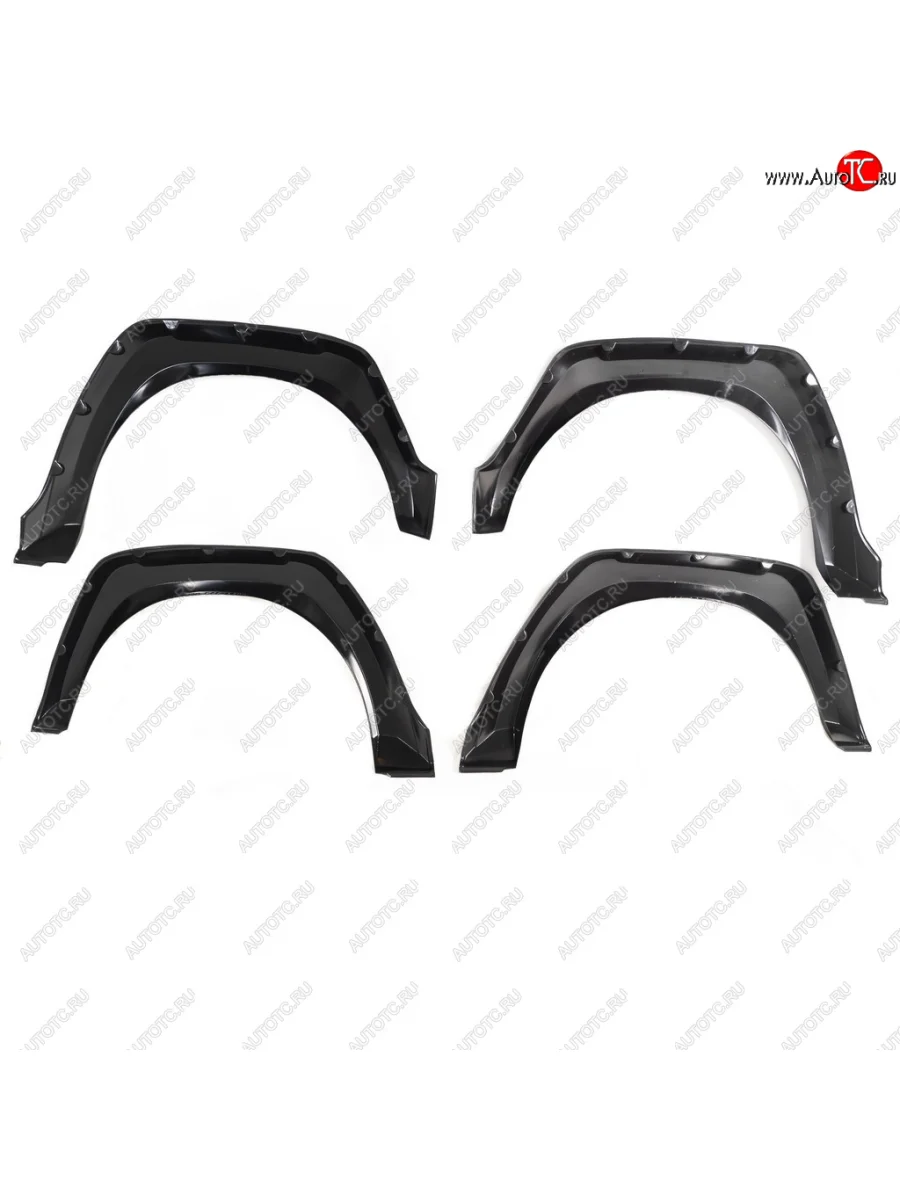 Расширители колёсных арок Автостайл™ Лаптеры Лада ВАЗ Нива 4х4 2121 3 дв. дорестайлинг (1977-2019) (Квадрат с пластиковыми пистонами, Поверхность шагрень)  в Воронеже Воронежской области