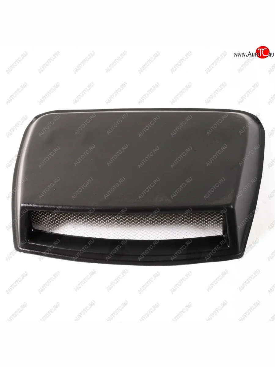 Воздухозаборник капота Автостайл™ ″Квадрат″ (с сеткой, 30х20х6 см) Ford Focus 3 седан рестайлинг (2014-2019)  с доставкой в г. Керчь