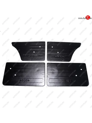 Комплект обшивки дверей ″ДЭЛ″ (кожа) (Черный) Лада ВАЗ 2106 (1975-2005)