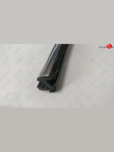 Универсальный уплотнитель FlexLine (8 mm U-LIP 2 лепестка, хромированная полоса, 1 погонный метр) Opel Movano B (2010-2025)