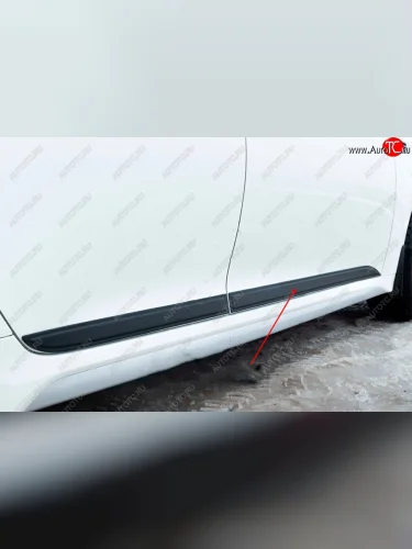 Молдинг двери RA (передний правый) (Поверхность глянец под окраску) KIA Optima ( 4 JF,  JF) (2016-2020) дорестайлинг седан, седан рестайлинг