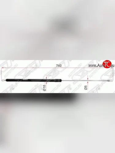 Упор капота SAT (газовый) Audi A4 B5 8D2 седан дорестайлинг (1994-1997)