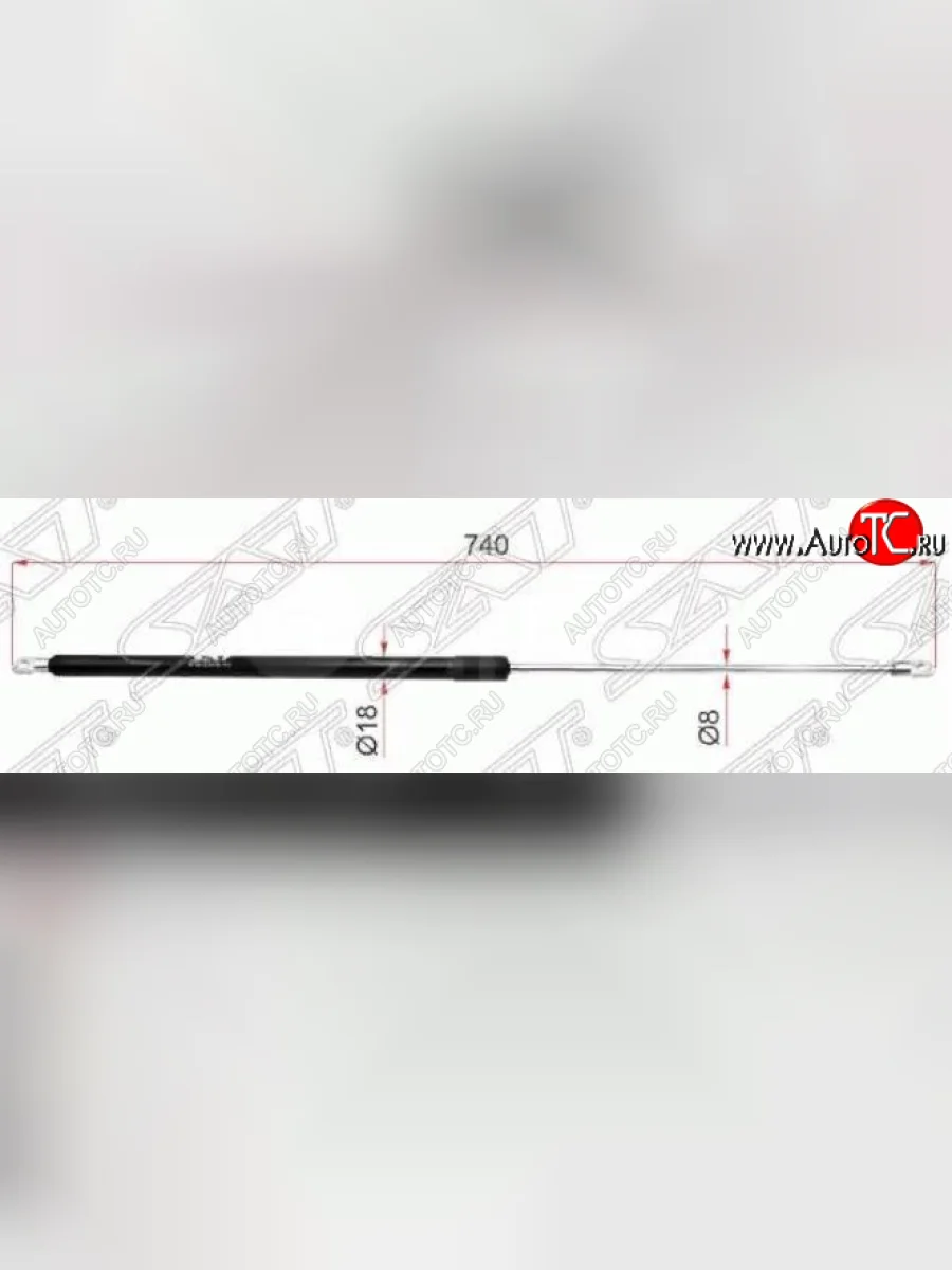 Упор капота SAT (газовый) Audi A4 B5 8D2 седан дорестайлинг (1994-1997)  в Керчи Республика Крым