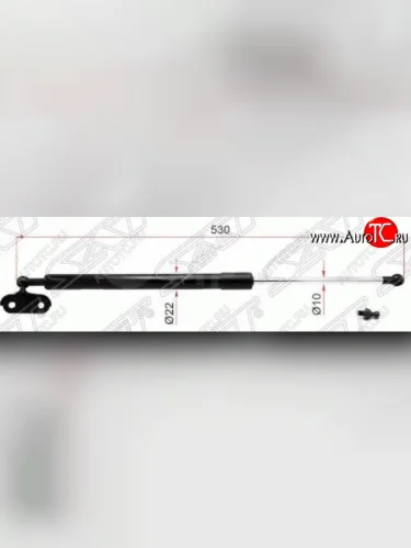 Левый упор багажника SAT Toyota 4Runner N210 дорестайлинг (2002-2005)