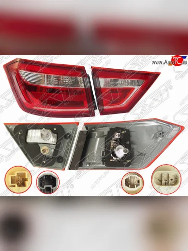 Левый задний фонарь для SAT Лада ВАЗ Веста ( 2180,  SW 2181) (2015-2023) седан дорестайлинг, универсал дорестайлинг