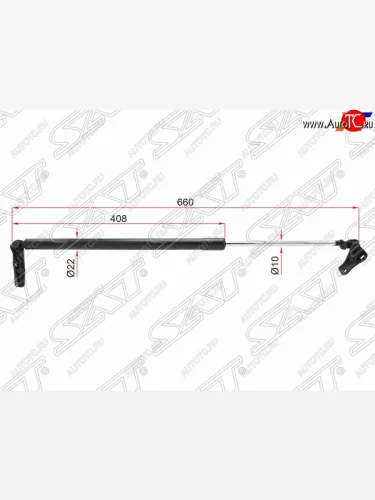 Левый упор багажника SAT Toyota Estima AHR10,XR30, XR40 (2000-2006)