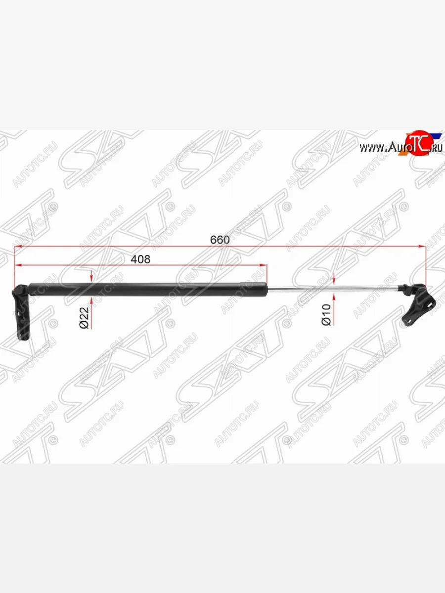 Левый упор багажника SAT Toyota Estima AHR10,XR30, XR40 (2000-2006)  в Керчи Республика Крым
