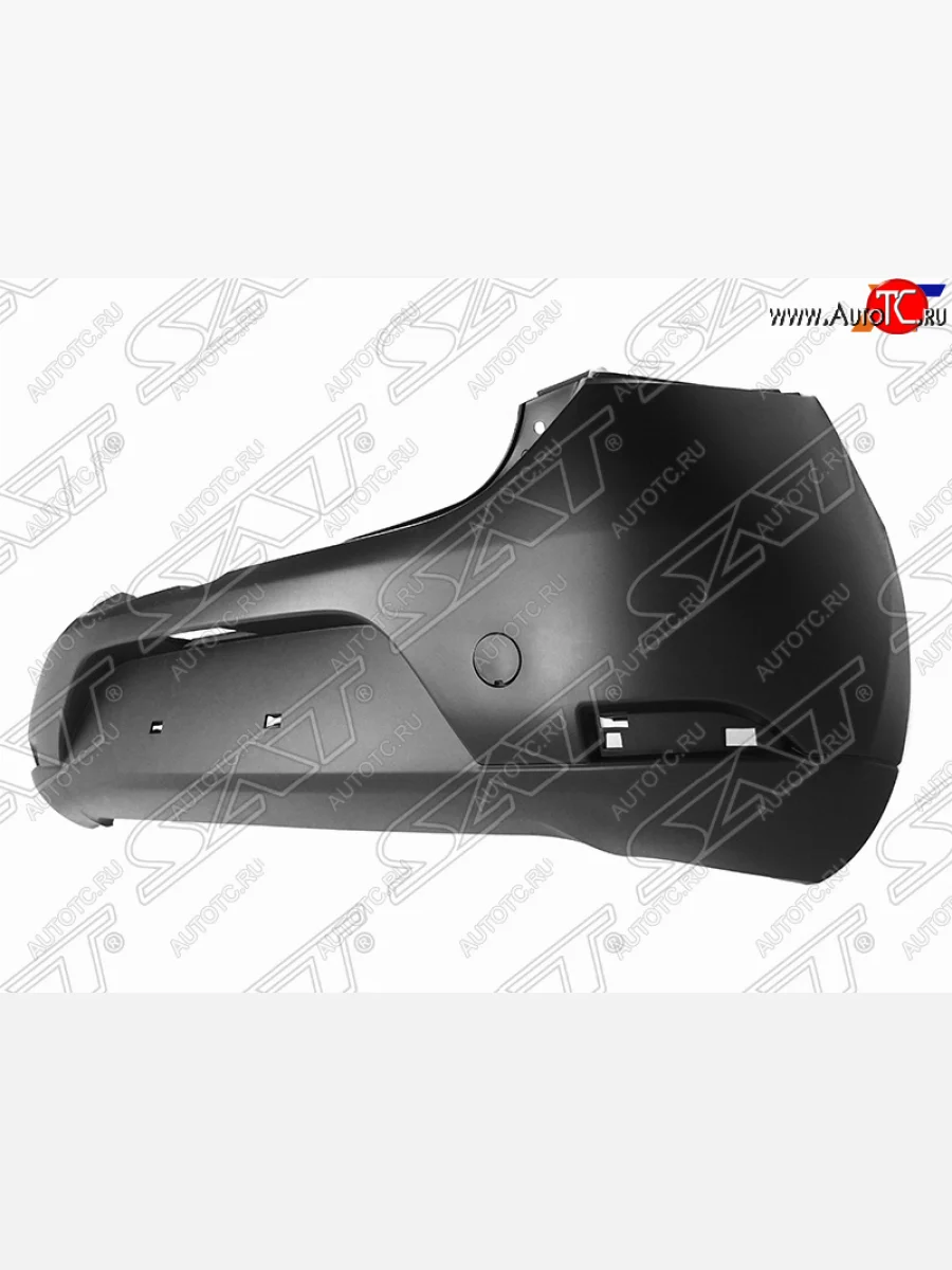 Задний бампер SAT Renault Sandero 2 дорестайлинг (2014-2018) (Неокрашенный)  в Самаре Самарской области