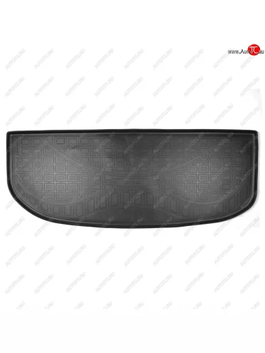 Коврик багажника Norplast (7 мест, разложенный 3 ряд) (Цвет: черный) Hyundai Palisade LX2 (2018-2022)