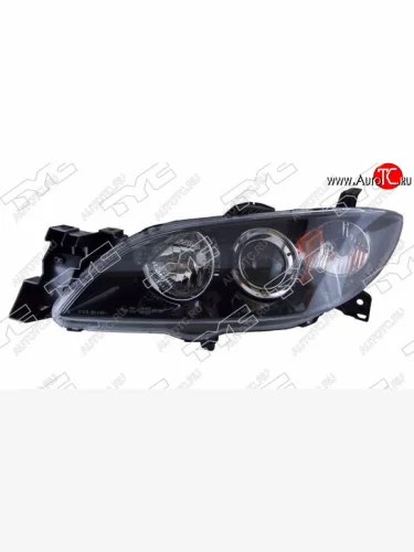 Левая передняя фара DEPO (под электрокорректор, Евросвет) Mazda 3/Axela BK дорестайлинг седан (2003-2006)