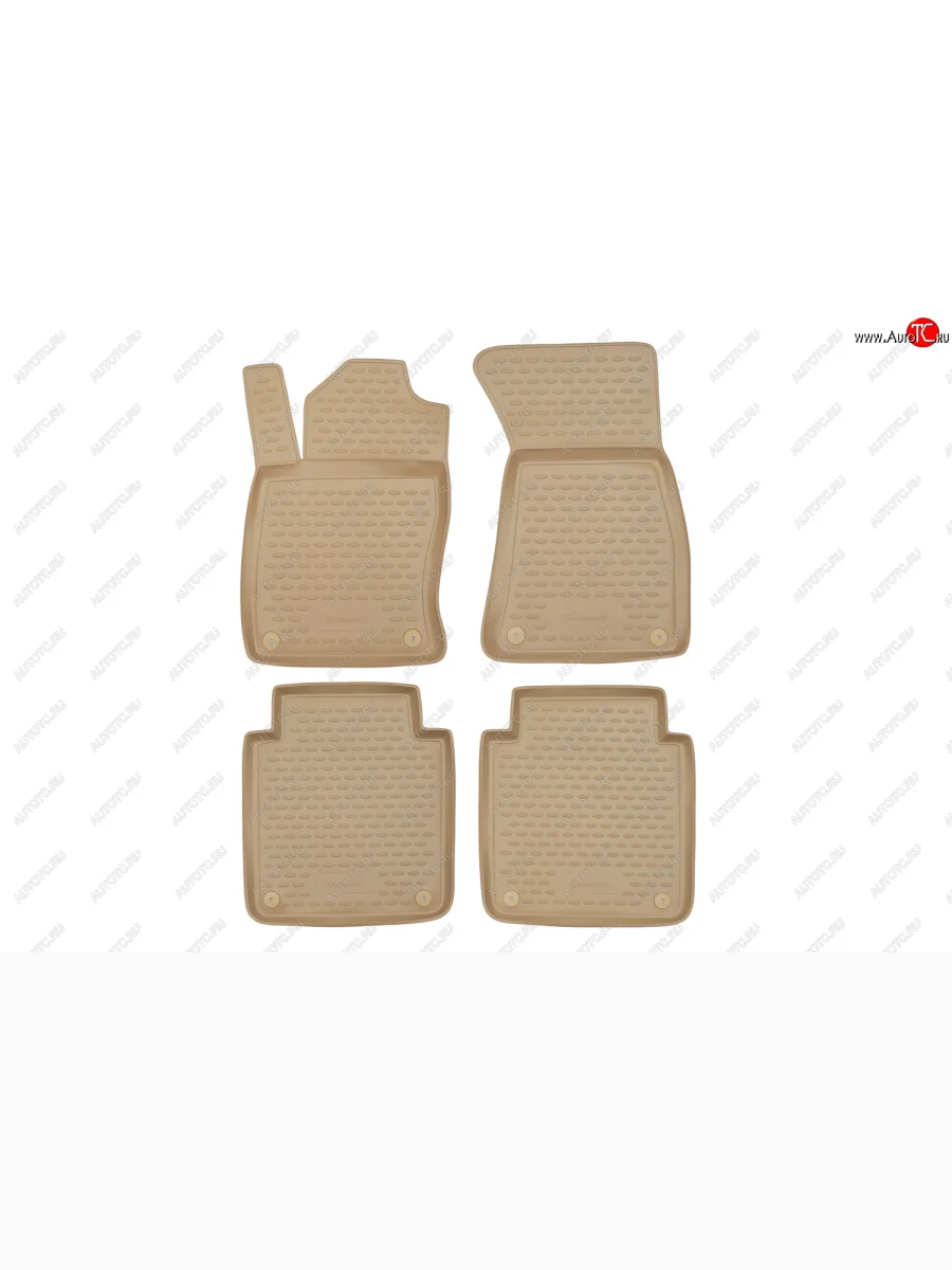 Комплект ковриков салона Element Audi A8 D3 дорестайлинг (2002-2005) (Цвет: бежевый)  в Керчи Республика Крым