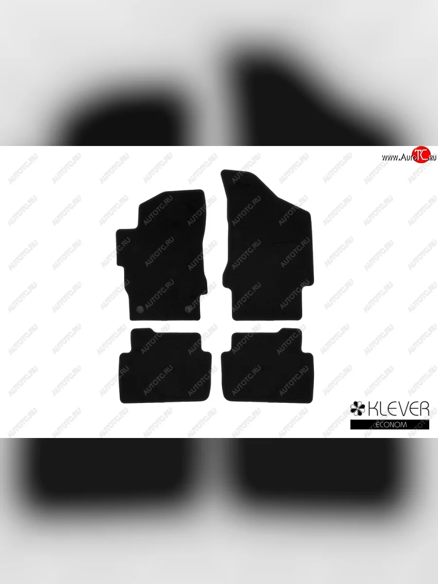 Текстильные коврики салона Klever Econom Brilliance V5 (2012-2018) (Цвет: черный)  в Керчи Республика Крым