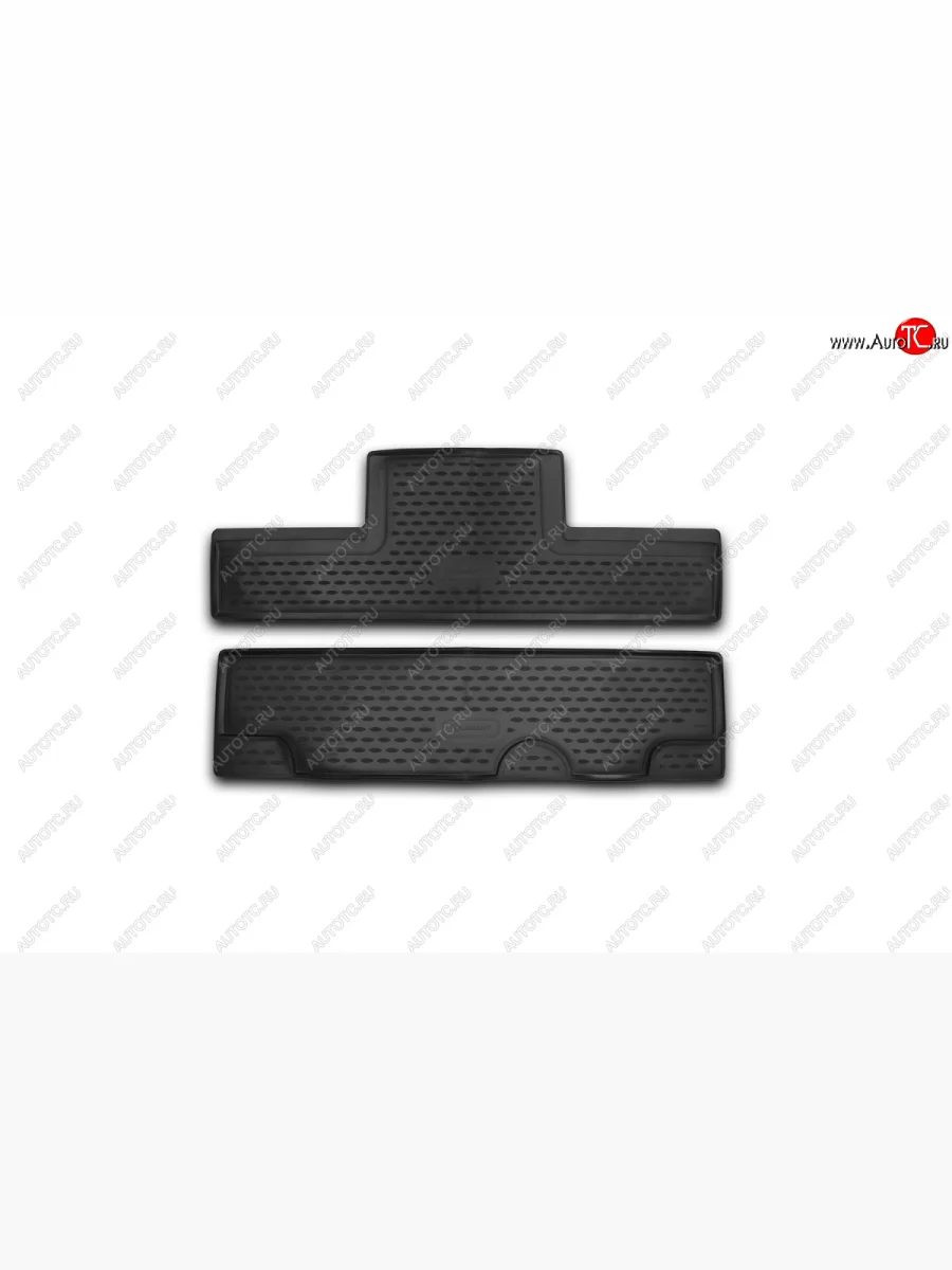Комплект ковриков салона Element (Капитан, 3-ий ряд) Cadillac Escalade GMTK2 джип 5 дв. короткая база (2015-2020) (Цвет: черный)  в Перми Пермском крае