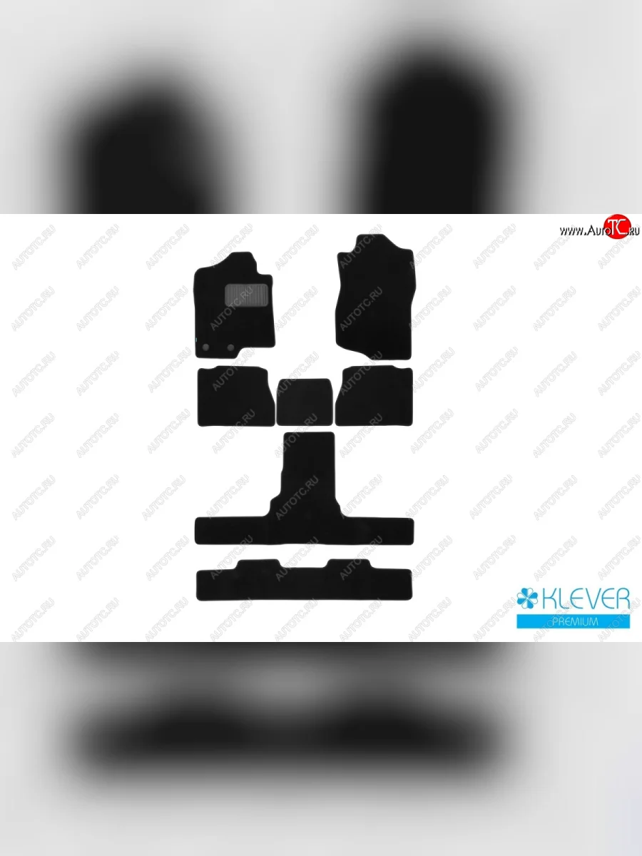 Текстильные коврики салона Klever Premium (6 мест) Cadillac Escalade GMT926 джип 5 дв. короткая база (2006-2014) (Цвет: черный)  в Перми Пермском крае