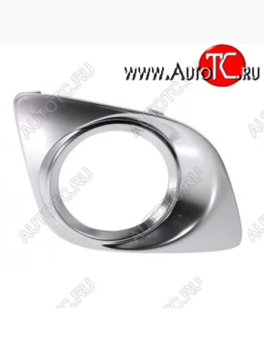 Правая рамка противотуманной фары TYG (хром) Toyota Venza GV10 дорестайлинг (2008-2012)