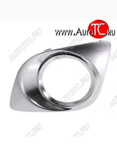 Левая рамка противотуманной фары TYG (хром) Toyota Venza GV10 дорестайлинг (2008-2012)