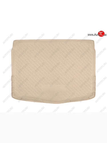 Коврик багажника Norplast (с полноразмерной запаской 17Ал) (Цвет: бежевый) Nissan Qashqai 2 J11 рестайлинг (2017-2022)