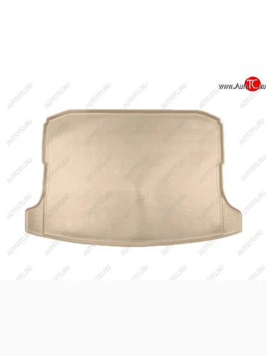 Коврик багажника Norplast (с ушами) (Цвет: бежевый) Skoda Karoq NU7 дорестайлинг (2017-2021)
