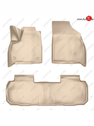 Коврики салона Norplast (Цвет: бежевый) Chevrolet Traverse дорестайлинг (2017-2022)
